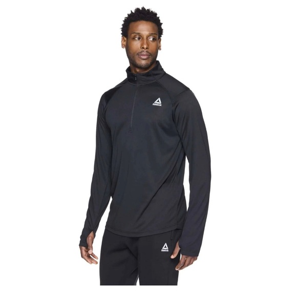 Reebok Mens Trail Quarter-Zip Active Pullover Sweatshirt, Size 2XL, Fitted Fit - Picture 4 of 4